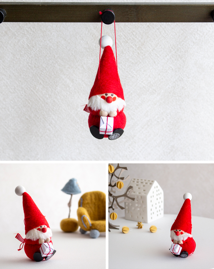 ノルディカニッセ 2025 新作 オーナメント サンタ プレゼント NORDIKA nisse クリスマスツリー 雑貨 木製 人形 北欧 NRD130007