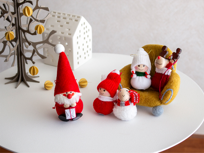 ノルディカニッセ 2025 新作 オーナメント 男の子 マフラー NORDIKA nisse クリスマスツリー 雑貨 木製 人形 北欧 NRD130009