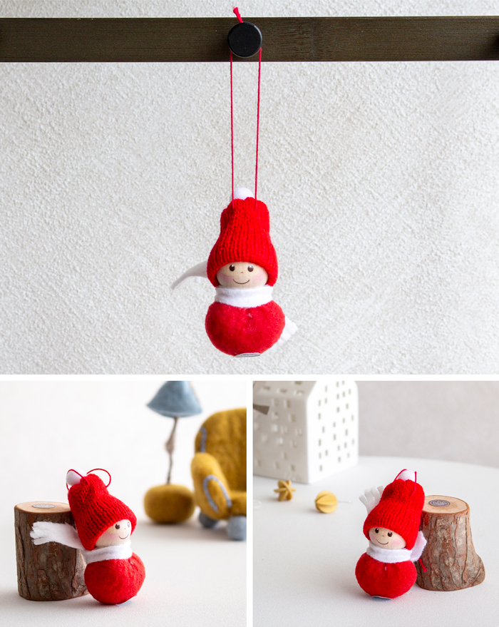 ノルディカニッセ 2025 新作 オーナメント 男の子 マフラー NORDIKA nisse クリスマスツリー 雑貨 木製 人形 北欧 NRD130009