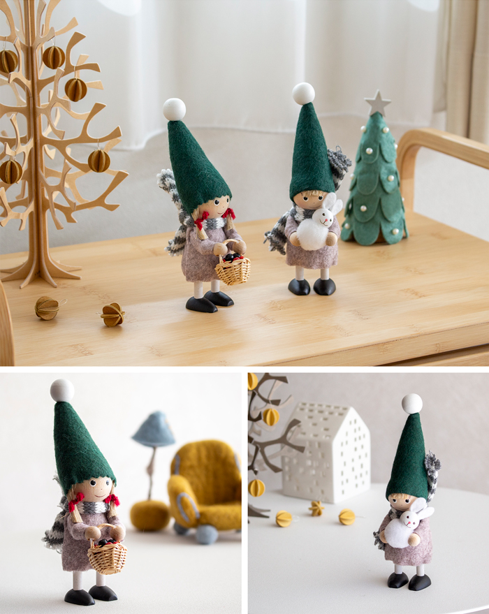 ノルディカニッセ 2点 セット 2025 新作 ベリー摘みの女の子 ＋ ウサギを抱えた男の子 NORDIKA nisse