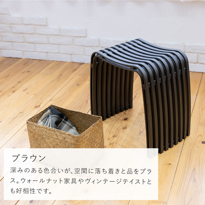 Gudee グディ スツール おしゃれ 木製 椅子 玄関 腰掛け 木 竹製 木製スツール バンブー ナチュラル ブラウン 軽量 Colin GudeeLife