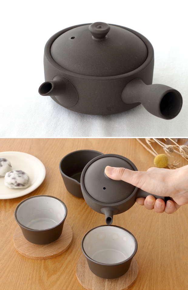 かもしか道具店 急須 直 150 茶時間 日本製 萬古焼 陶器 茶器 日本茶 ギフト