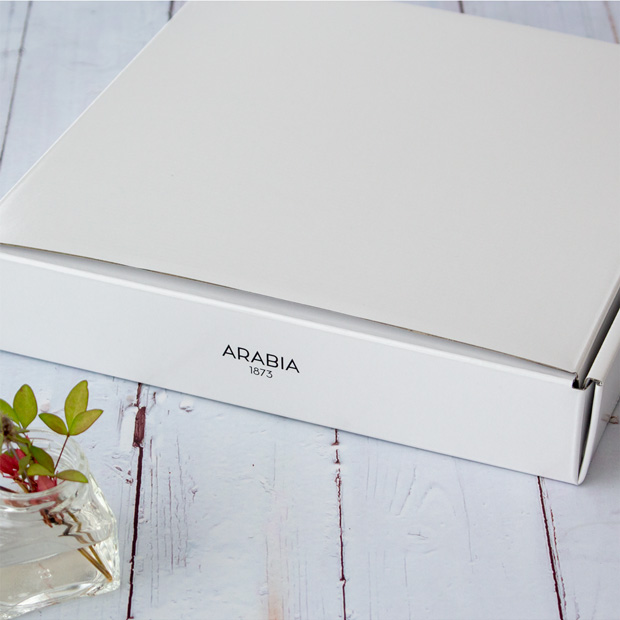 アラビア アベック プレート 26cm ブルー 2枚セット 箱入り