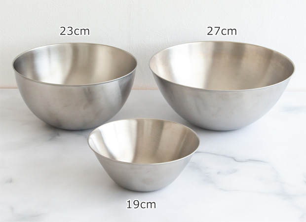 柳宗理 ステンレスボール 3点セット 19cm 23cm 27cm