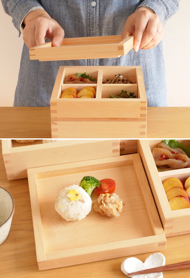 枡重 L 25 重箱 蓋 17×17×2.5cm ばら売り 木製 日本製 おしゃれ ヤマサキデザインワークス ヒノキ YAMASAKI DESIGN WORKS