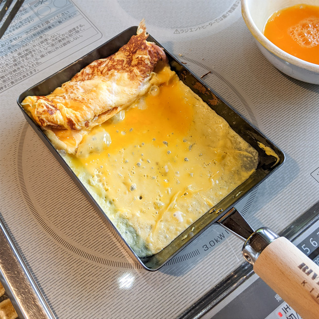 リバーライト 極 JAPAN たまご焼き 小 鉄 玉子焼き器 卵焼き器 鉄フライパン 極ジャパン 木柄 IH対応 直火 ガス 日本製 RIVER LIGHT J1613