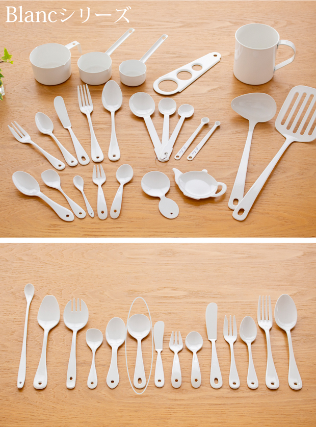 クリームスプーン 琺瑯 ホーロー カトラリー Blanc ブラン takakuwa 高桑金属 手作り 職人 白 ホワイト スープスプーン スプーン 日本製