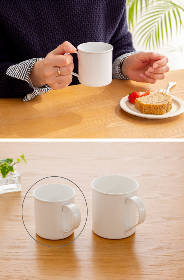 マグカップ M 280ml 琺瑯 ホーロー Blanc ブラン takakuwa 高桑金属 手作り 職人 白 ホワイト コップ 食器 日本製