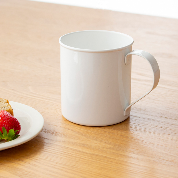 マグカップ L 360ml 琺瑯 ホーロー Blanc ブラン takakuwa 高桑金属 手作り 職人 白 ホワイト コップ 食器 日本製