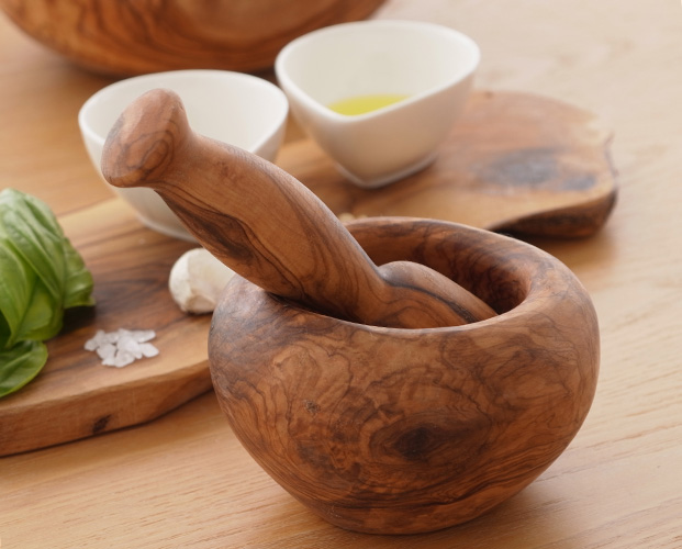 Arte Legno アルテレニョ モルタイオ すり鉢 木 木製 職人さんの手作り キッチンツール イタリア おしゃれ オリーブ