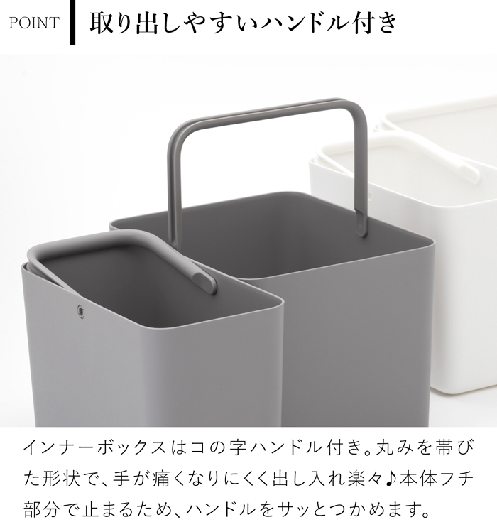 米びつ 10kg 5kg 3kg 収納ケース シンク下収納 保存容器 フタ付きストックケース インナーケース付き 日本製 ライクイット like-it