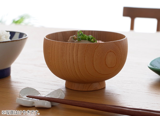 SHIRASAGI しらさぎ椀M けやき さくら かえで なら くり お椀 汁椀 みそ汁 日本製 天然木 白鷺木工