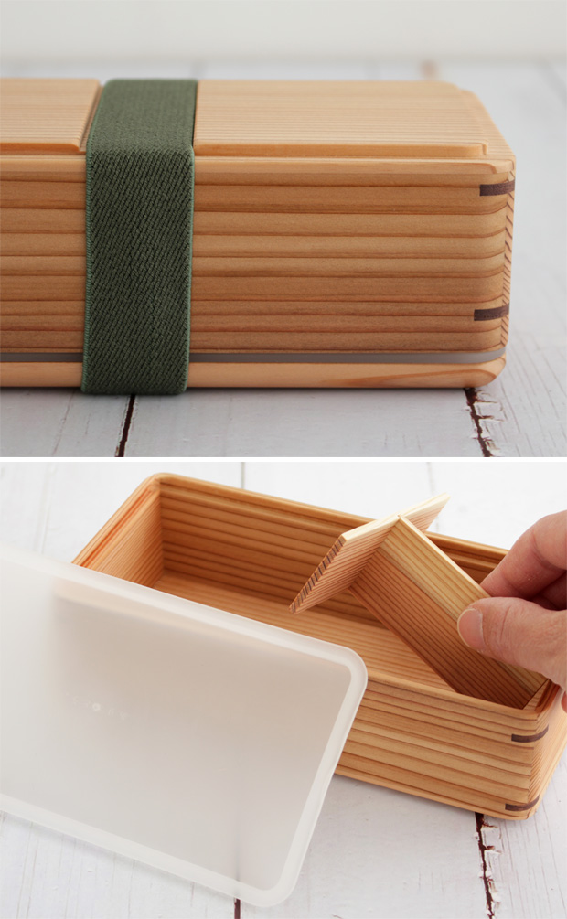 古代杉のお弁当箱 bimisugi ビミスギ お弁当箱 500ml 一段 角型 保冷蓋 保冷剤 ランチボックス GEL-COOL ジェルクール 日本製